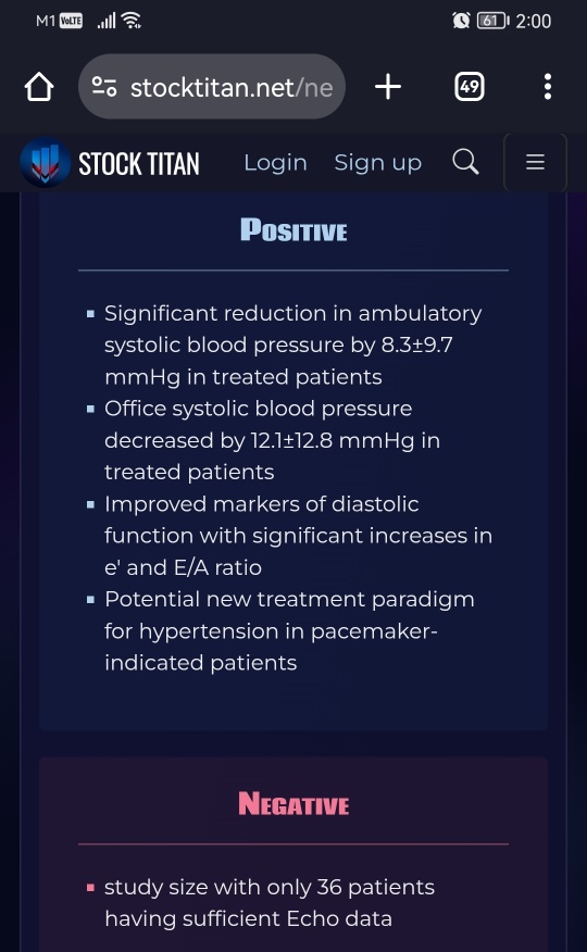 Orchestra BioMed宣布数据显示AVIM疗法对舒张功能障碍的有利影响，这是心力衰竭进展的关键驱动因素，将作为突破性科学在TH上展示