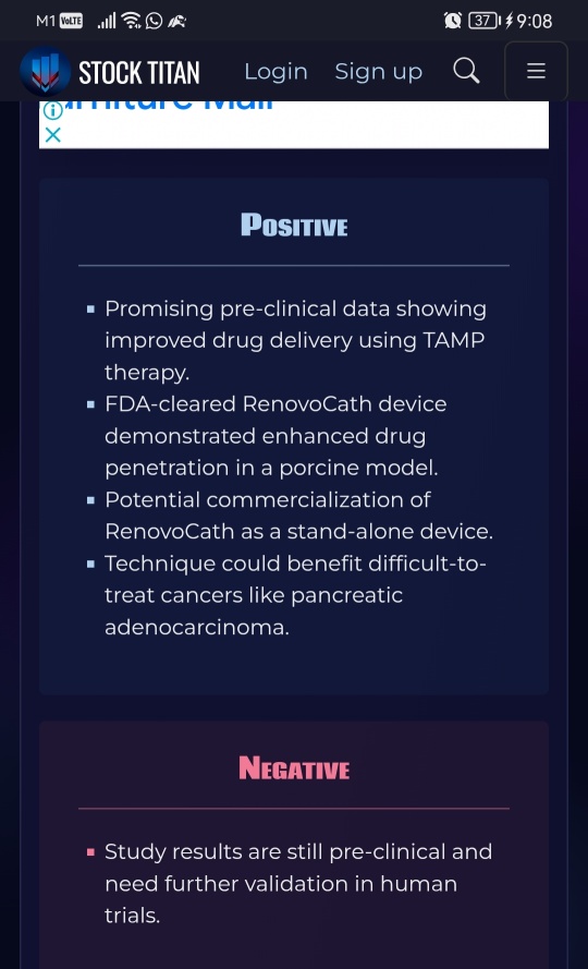 RenovoRx Highlights Promising Pre-Clinical Data Abstract: TAMP™ Therapy Platform Offers Potential to Improve Localized and Targeted Drug Delivery