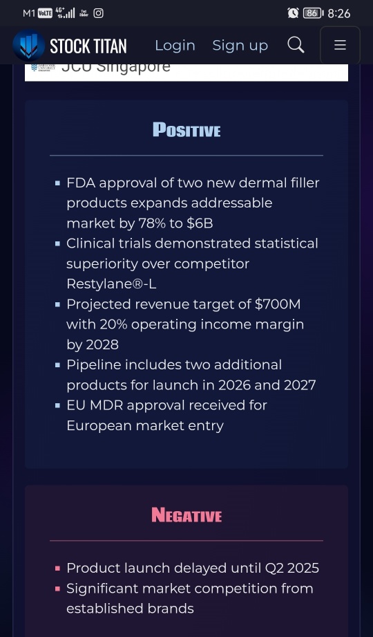 Evolus Announces FDA Approval of Evolysse™ Form and Evolysse™ Smooth Injectable Hyaluronic Acid Gels