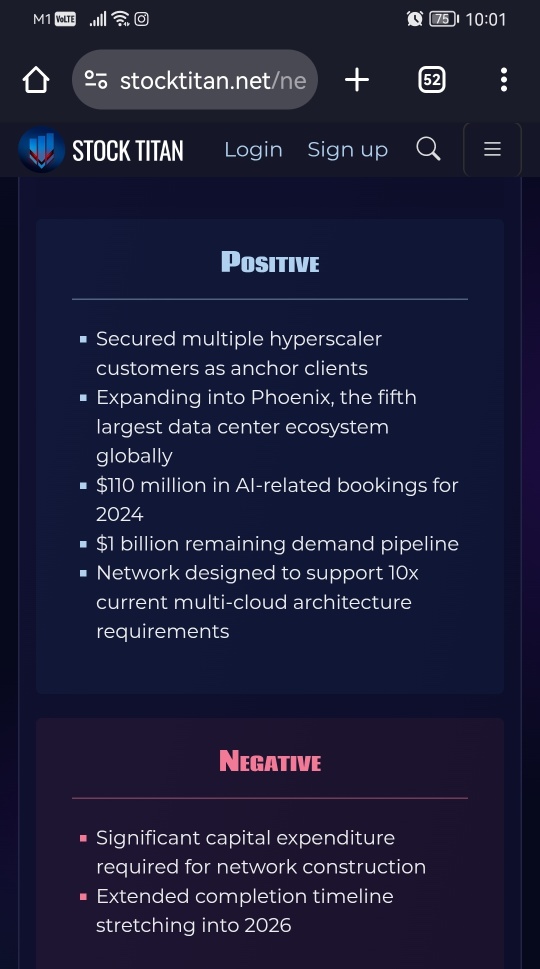 Lightpath Enters Phoenix Market with New AI-Grade Fiber Network