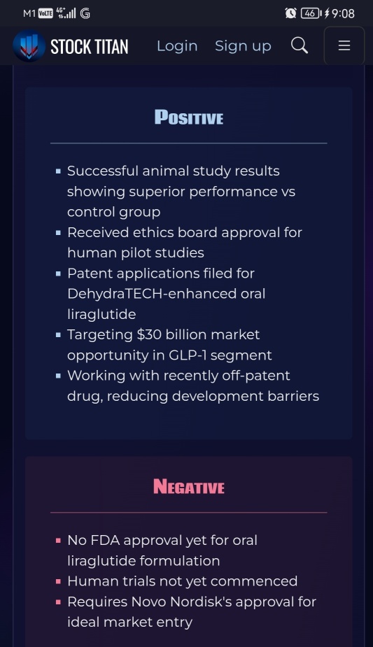 Lexaria's Strategic Business Pursuit of DehydraTECH-Liraglutide