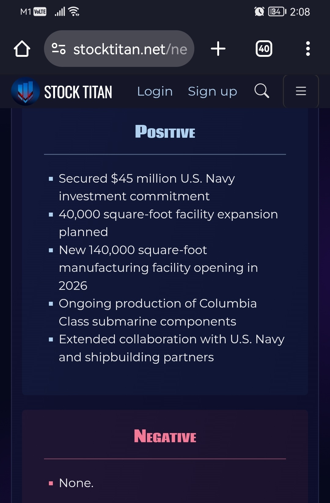 レオナルドDRSは、米海軍の産業基盤を強化するために4500万ドルの投資コミットメントを受けました - moomooコミュニティ