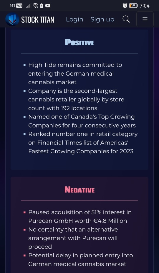 High Tide Pauses Acquisition of Purecan GmbH and Explores Alternative Arrangements with Purecan to Enter the German Medical Cannabis Market