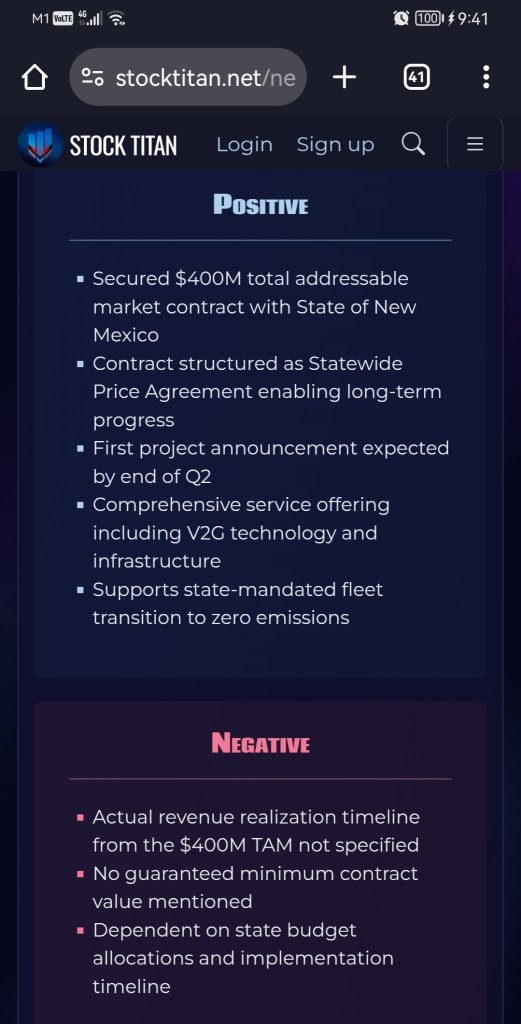 Nuvve Awarded State of New Mexico Contract to Accelerate EV Infrastructure and Renewable Energy Development