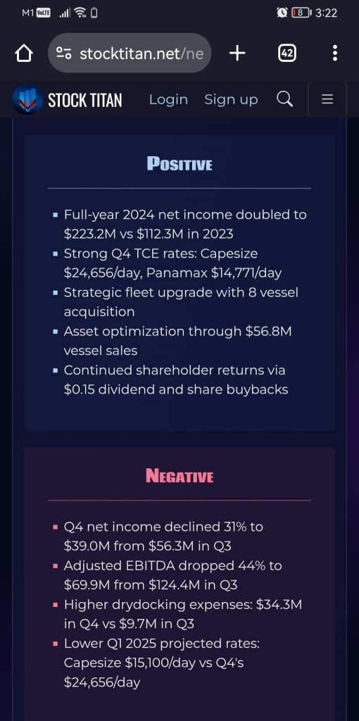 GOGL – Fourth Quarter 2024 Results