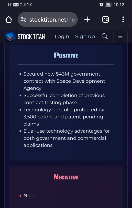 AST SpaceMobile获得4300万美元合同，以支持美国太空开发局通过主要承包商。