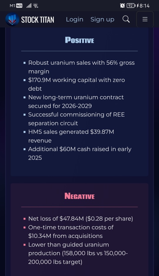 Energy Fuels Announces 2024 Results, Including Active U.S. Uranium Mining, Uranium and Mineral Sand Sales, Commercial U.S. Rare Earth Production, and Strong Balance Sheet