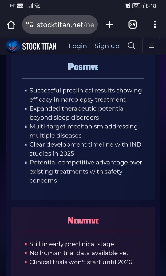 NLS Pharmaceutics Announces New Preclinical Data for AEX-2, Expanding the Therapeutic Potential of its Non-Sulfonamide Dual Orexin Receptor Agonist Platform