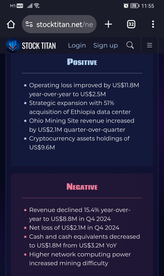 BIT Mining Limited Announces Unaudited Financial Results for the Fourth Quarter and Full Year ended December 31, 2024