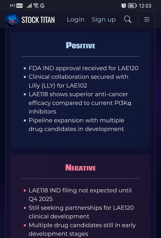 Laekna Announces IND Approval of LAE120 (a Novel USP1 Inhibitor) for Treatment of Advanced Solid Tumors by FDA