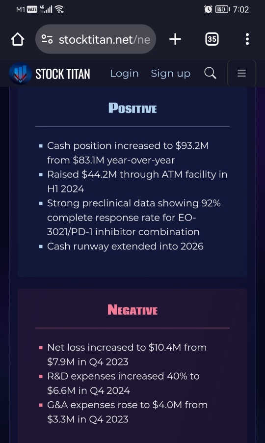 Elevation Oncology Reports Fourth Quarter and Full Year 2024 Financial Results and Highlights Recent Business Achievements