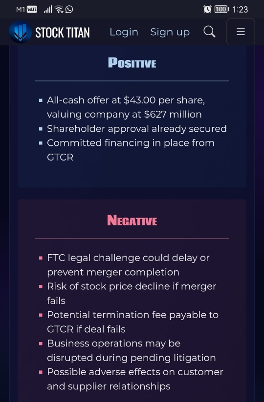 SurModics就美国联邦贸易委员会对SurModics拟收购由GTCR关联的所有基金类型的挑战发表声明