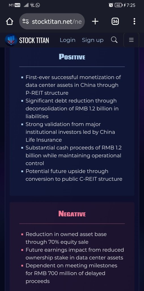 GDS宣佈通過向一傢俬募房地產投資信託基金出售，在中國首次實現IDC概念資產的貨幣化