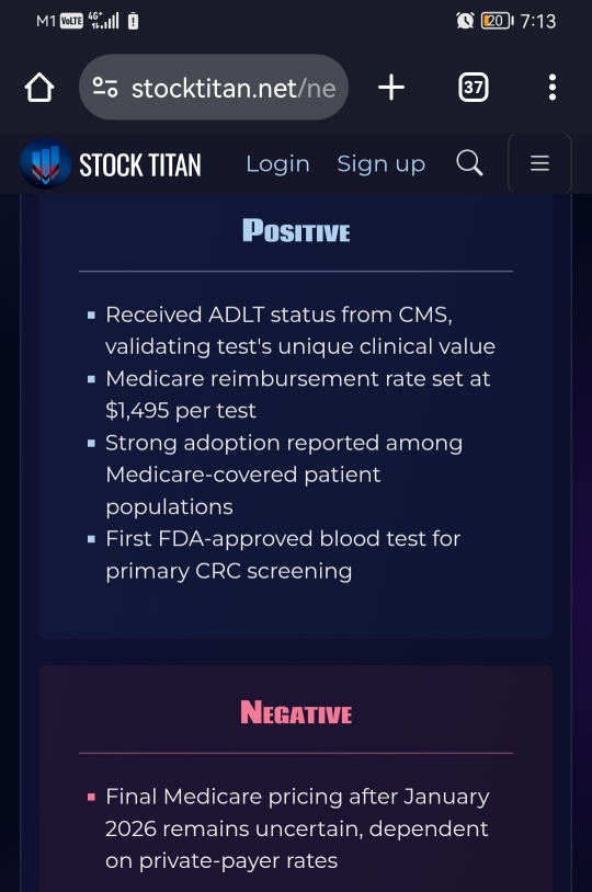 Guardant Health Receives ADLT Status From CMS for Shield Blood Test