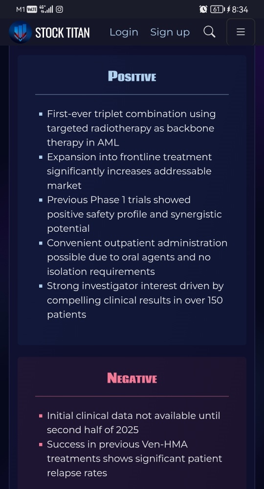 Actinium Pharmaceuticals Announces Initiation of Actimab-A Triplet Combination Frontline Trial Under NCI CRADA with Venetoclax and Taiho Oncology's Hypomethylating Agent ASTX-727 in Patients with Newl