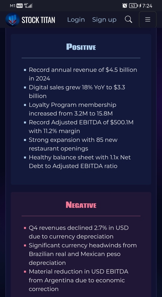 Arcos Dorados Reports Fourth Quarter and Full Year 2024 Financial Results