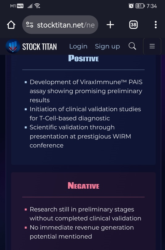 Virax Biolabs Presents Data on T-Cell Dysfunction in Post-acute Infection Syndromes at the 19th World Immune Regulation Meeting