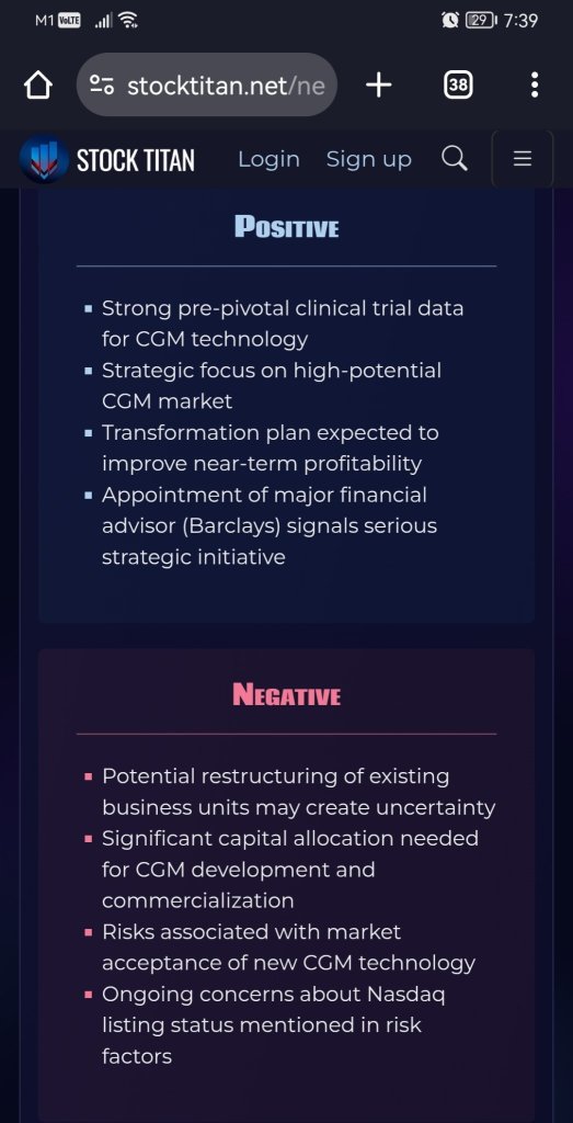 Trinity Biotech Further Strengthens Focus on Continuous Glucose Monitoring – Appoints Barclays to Advise on Ongoing Strategic Realignment Process