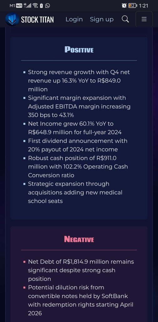 Afya Limited Announces Fourth Quarter and Full-Year 2024 Financial Results