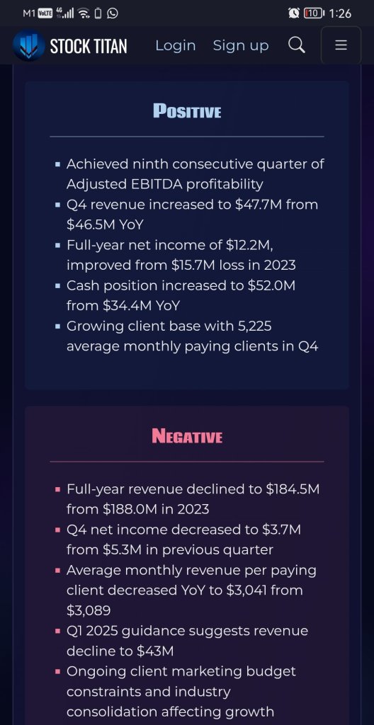 WM Technology, Inc. Reports Fourth Quarter and Full Year 2024 Financial Results