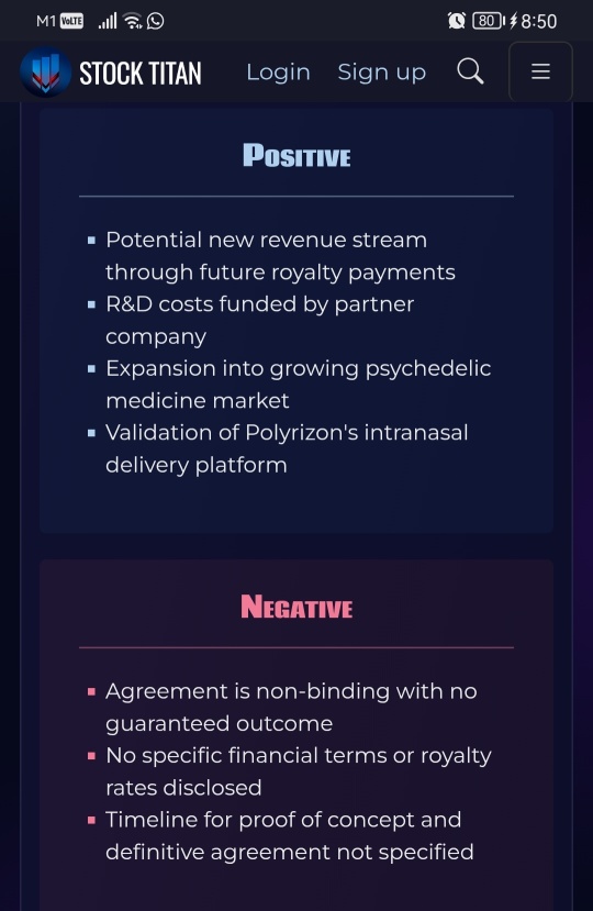 Polyrizon Signs Non– Binding LOI to Expand its Innovative Intranasal Drug Delivery Platform for Psychedelic-Based Treatments