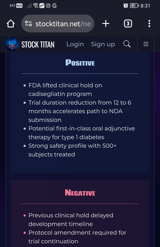 vTv Therapeutics Announces FDA has Lifted Clinical Hold on Cadisegliatin Program for Diabetes