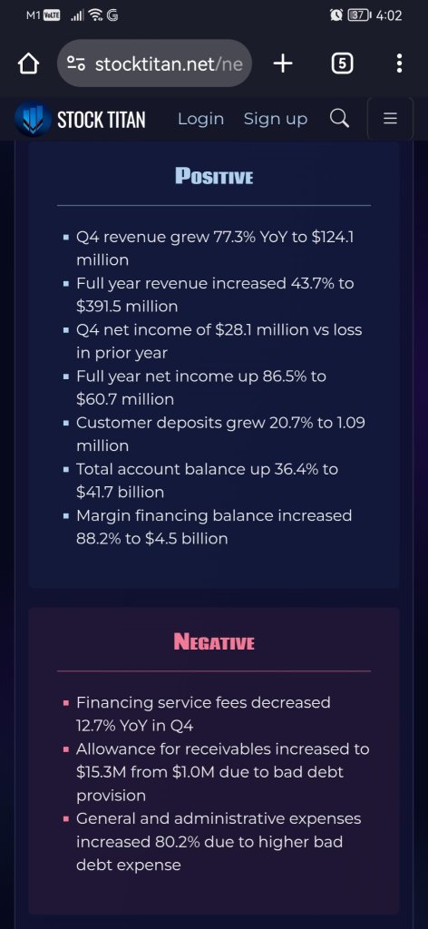 UP Fintech Holding Limited Reports Unaudited Fourth Quarter And Full Year 2024 Financial Results