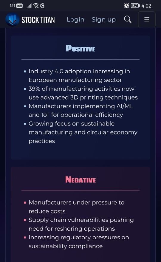 Industry 4.0 Gaining Momentum in Europe