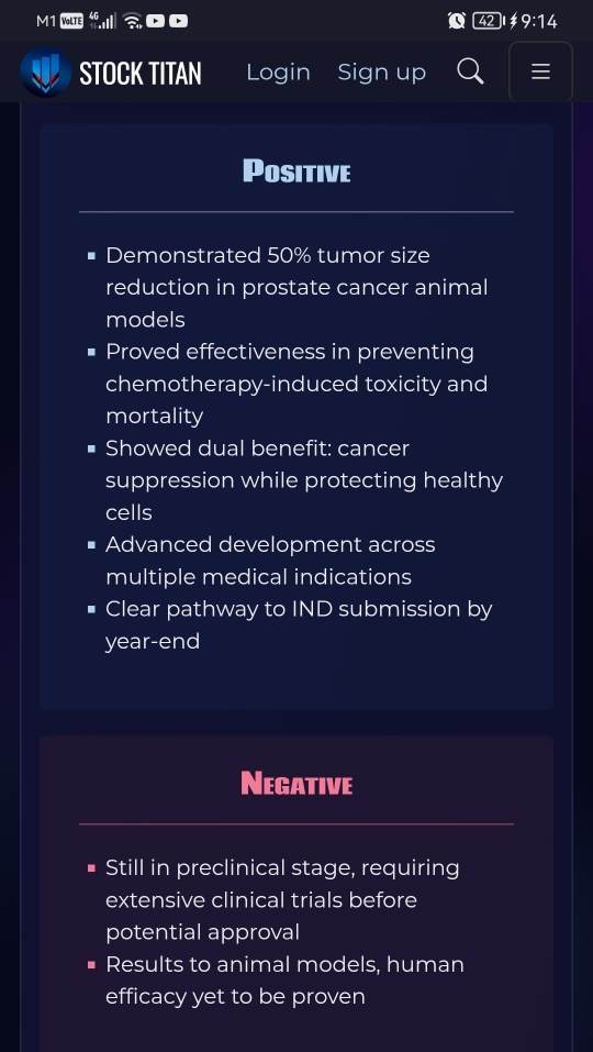 Telomir Pharmaceuticals Announces Significant Anti-Cancer Effects in Prostate Cancer Animal Model Using Highly Aggressive Human Prostate Cancer Cells