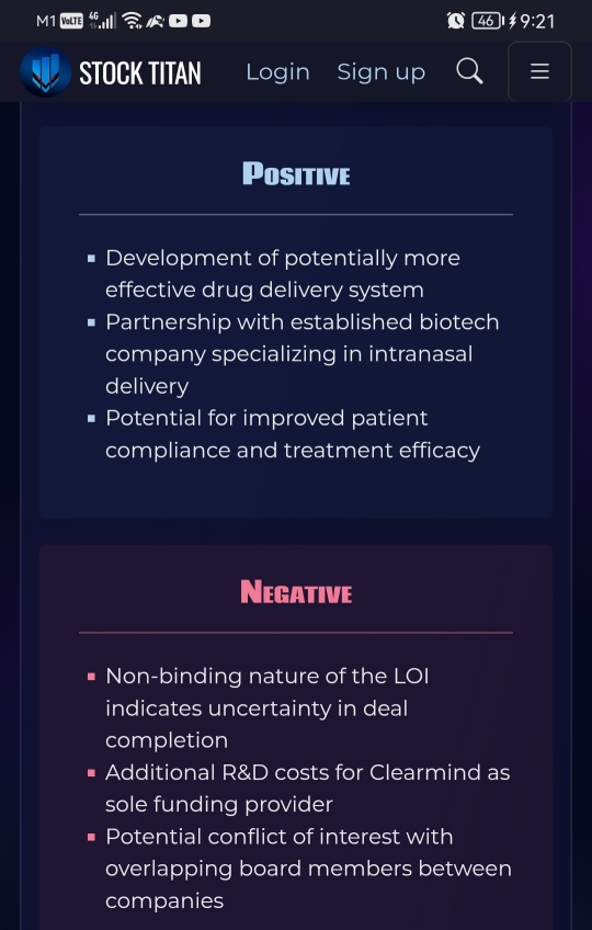 Clearmind to Evaluate Intranasal Delivery of Its Psychedelic Drug Combination