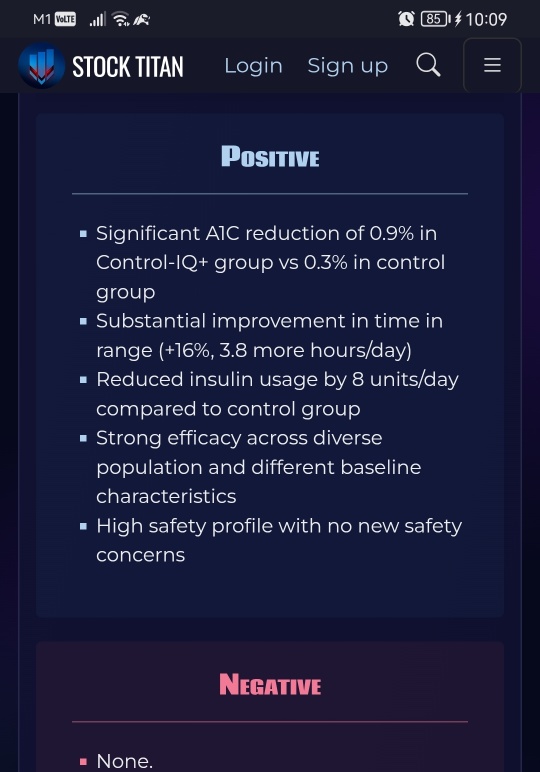 Tandem Diabetes Care Announces NEJM Publication of Positive Pivotal Study Outcomes with Control-IQ+ AID Technology in Type 2 Diabetes