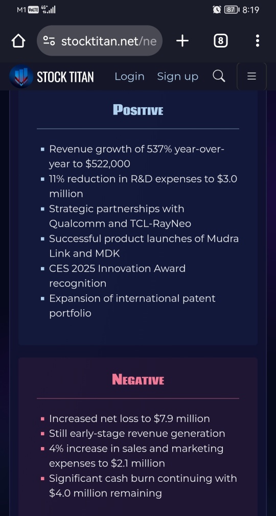 可穿戴設備公司發佈2024財政年度完整財務結果並提供公司更新