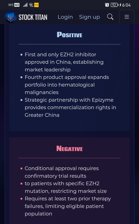 HUTCHMED Announces NMPA Conditional Approval for TAZVERIK® (tazemetostat) for the Treatment of Relapsed or Refractory Follicular Lymphoma