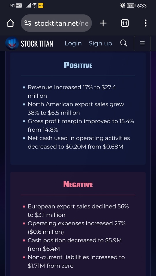 BrilliA Announces Six-month Earnings of $0.06 per Share and a 17% Revenue Increase for the Six Months Ended September 30, 2024