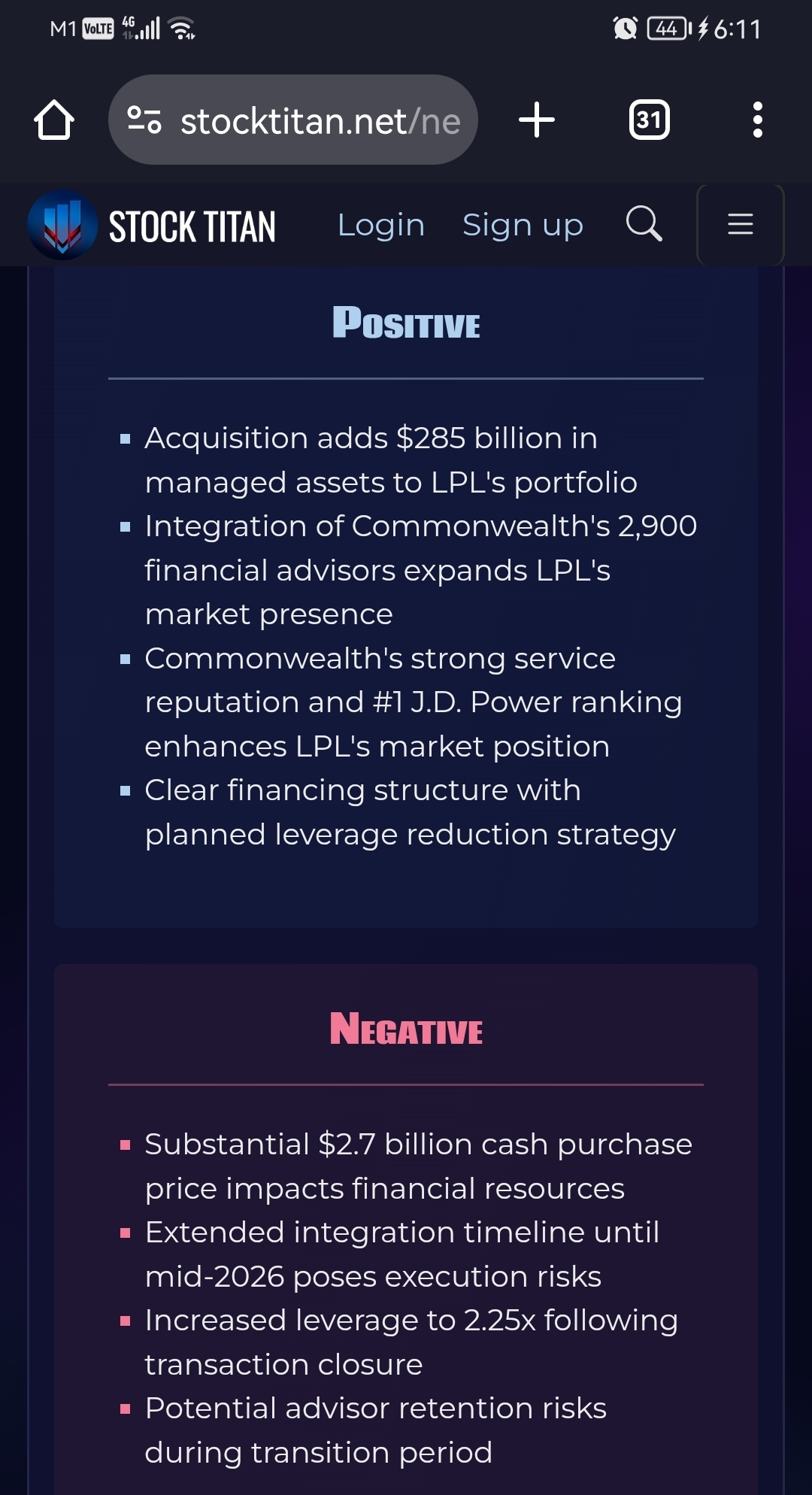 LPL Financial to Acquire Commonwealth Financial Network - moomoo Community
