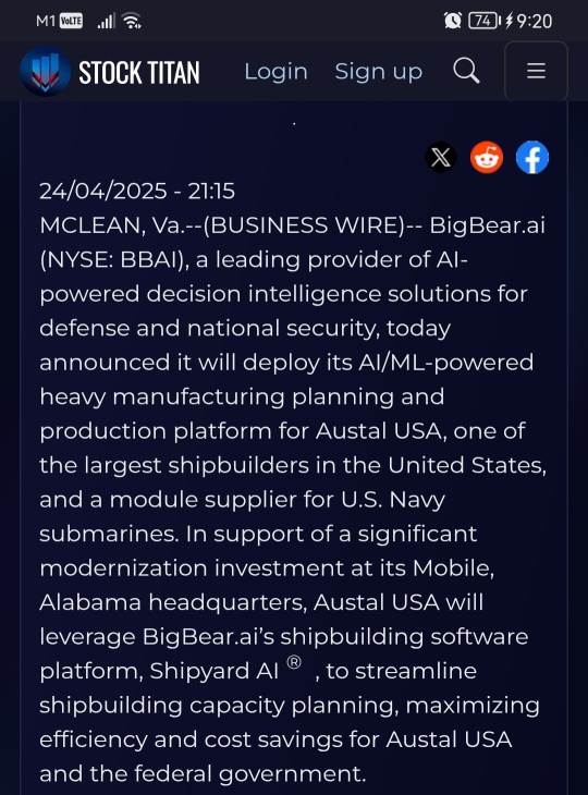 BigBear.ai 通过人工智能和数字双胞胎技术助力澳斯达 美国的下一代潜艇 施工。