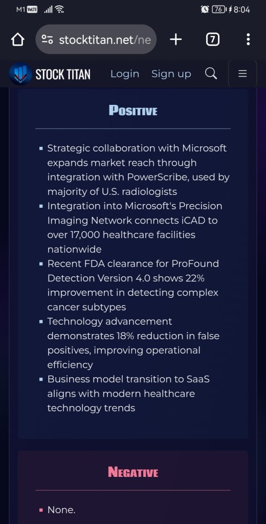 iCAD Collaborates with Microsoft to provide access to its Mammography Solutions in Microsoft’s Precision Imaging Network (PIN)