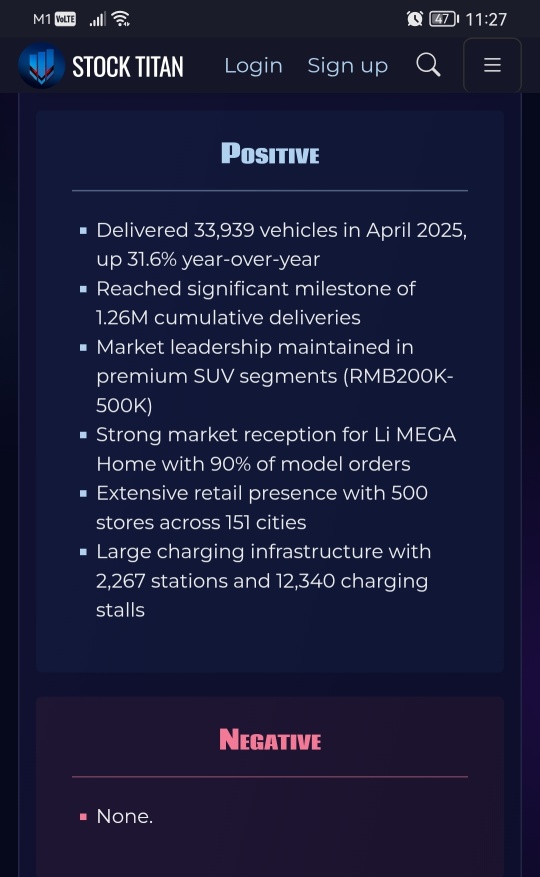 理想汽车2025年4月交付更新