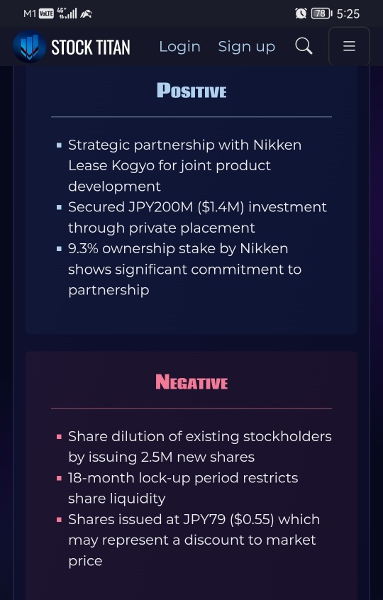 PicoCELA Inc. 向日建租賃工業有限公司發行了限制性普通股。