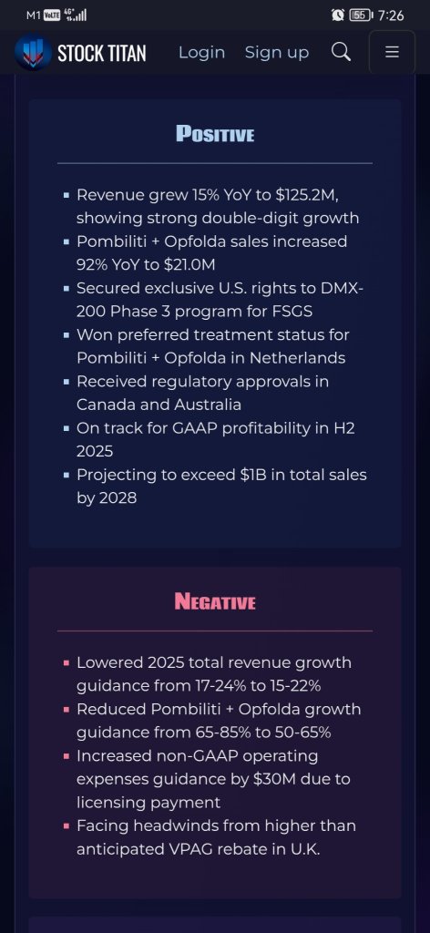 Amicus Therapeutics Announces First Quarter 2025 Financial Results and Corporate Updates