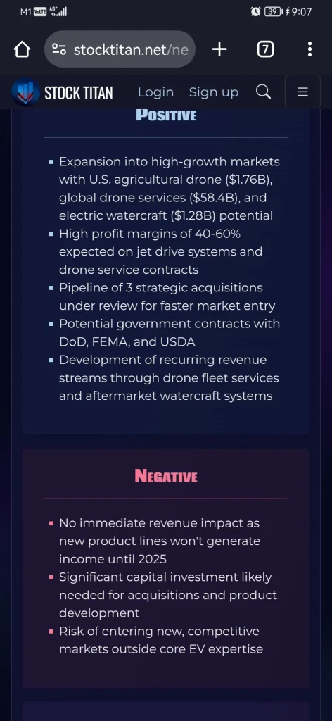 Envirotech Vehicles, Inc. 宣布战略性扩展至电动无人机和水上航行器部门，以加速增长和提高股东价值