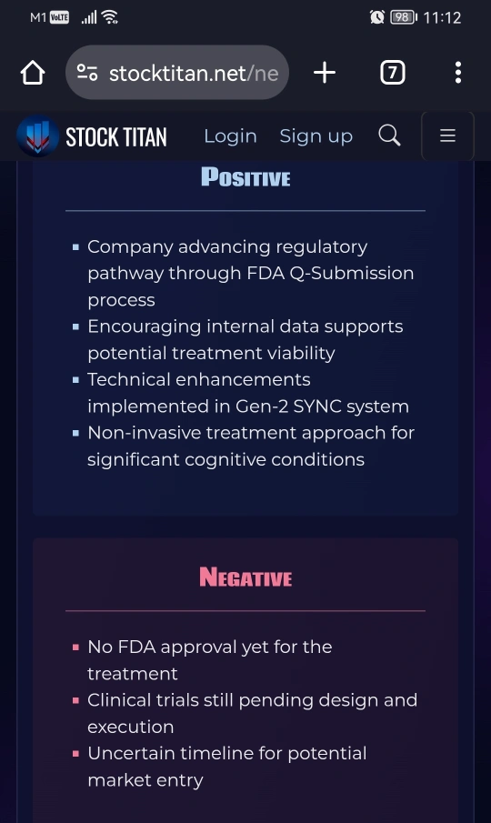 ネクサリンテクノロジーは、鼓舞的なデータと初期のFDAに続いて、Gen-2 SYNCのためのFDA Q-申請プロセスを開始しました