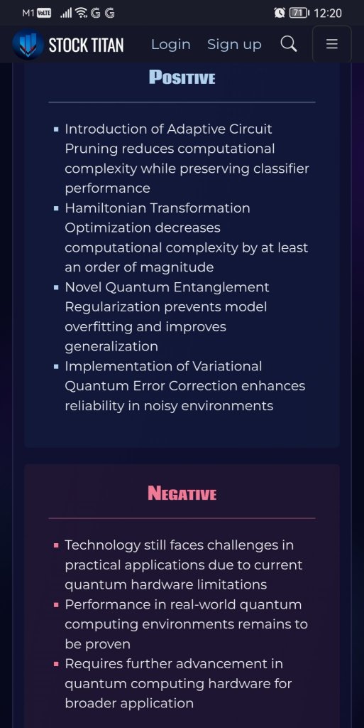 MicroAlgo Inc. Develops Classifier Auto-Optimization Technology Based on Variational Quantum Algorithms, Accelerating the Advancement of Quantum Machine Learning
