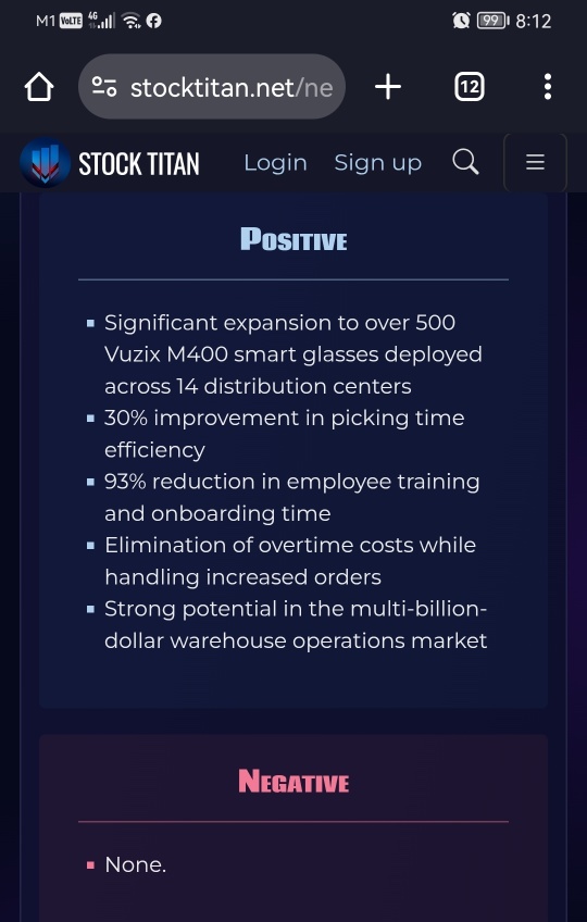 Nadro继续扩大使用Vuzix智能眼镜，以支持与仓库运营相关的成本节省