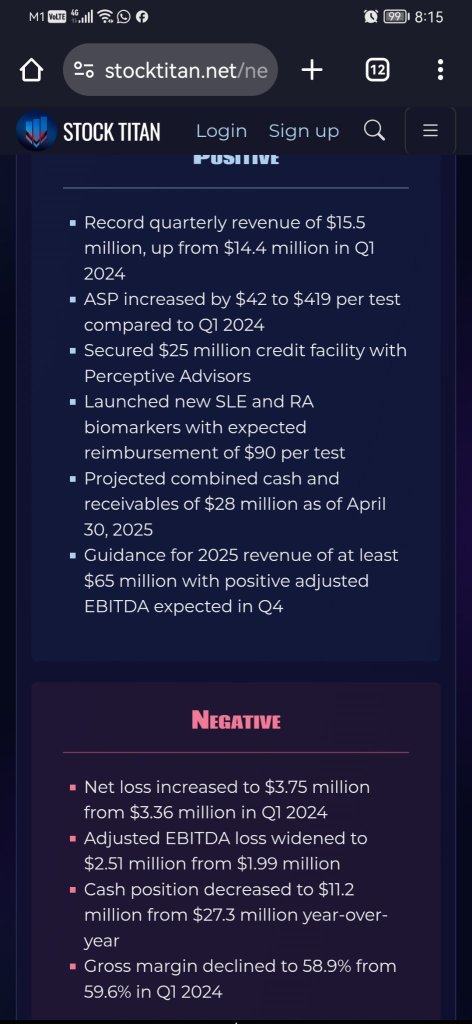Exagen Inc. Reports Record Q1 2025 Revenue Driven by Growth in Average Selling Price and Testing Volume