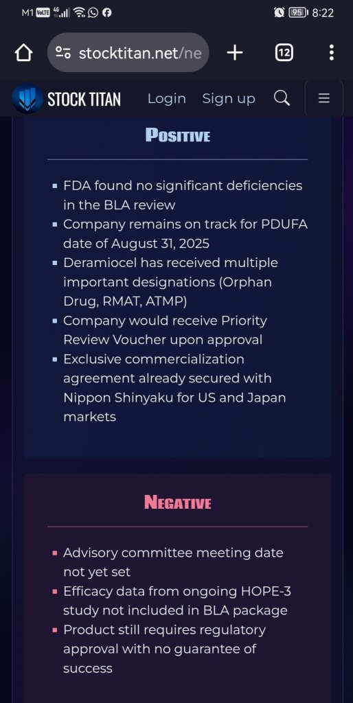 Capricor Therapeutics宣布与FDA完成对德拉米奥细胞治疗杜氏肌营养不良症心肌病的中期审查会议