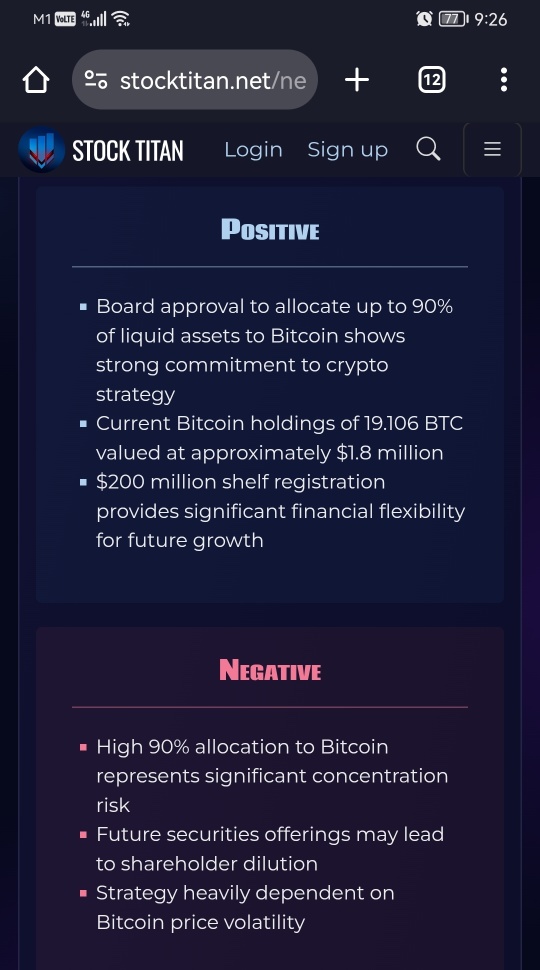 Thumzup Media Corporation提交了20000万Shelf注册，以用于营运资金并进一步推动其比特币财务策略