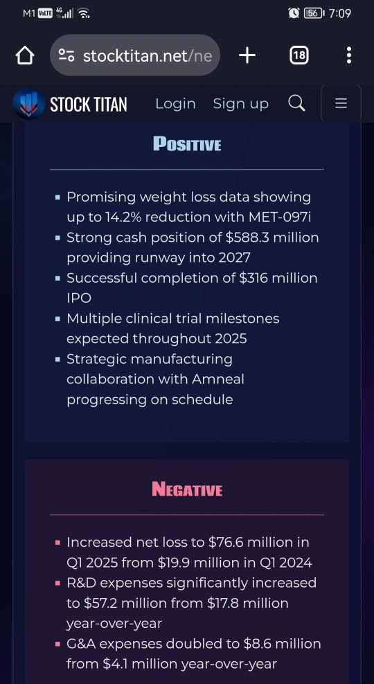 Metsera公佈2025年第一季度財務業績及持續投資組合進展