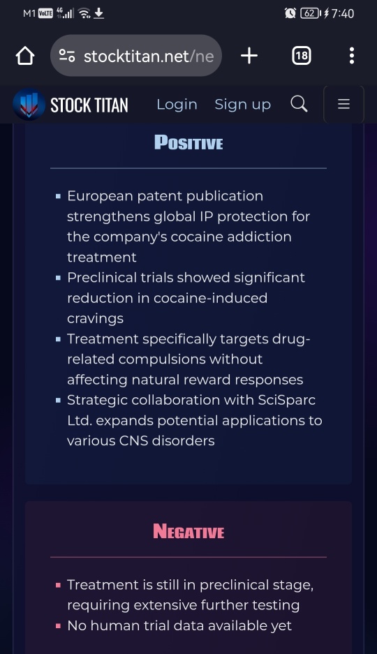 Clearmind Medicine宣佈發佈針對可卡因成癮的基於迷幻藥的組合療法的歐洲專利