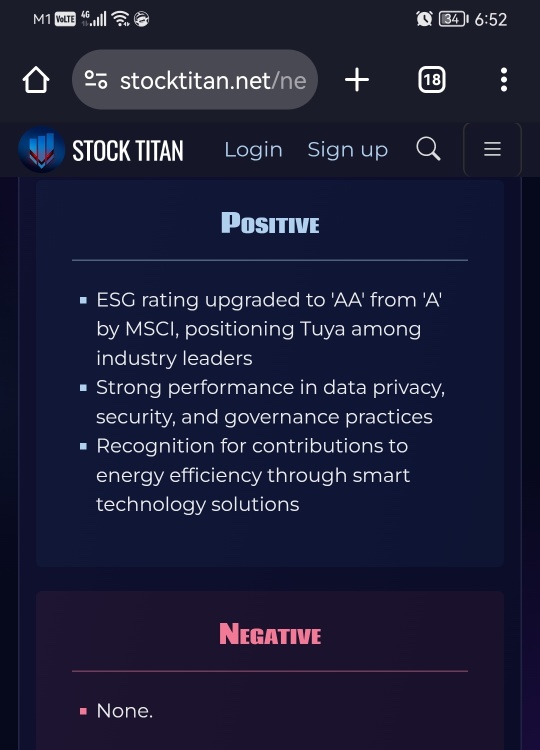Tuya Upgraded to 'AA' ESG Rating by MSCI